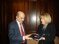 24 February 2012 National Assembly Speaker Prof. Dr Slavica Djukic Dejanovic receives the Cypriot Ambassador in a farewell visit